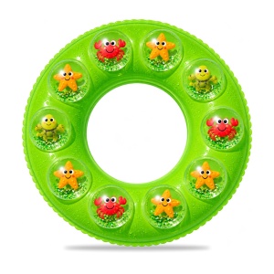 Colac Gonflabil Verde cu Animăluțe Marine, 60 cm – pentru Piscină și Plajă - Img 4