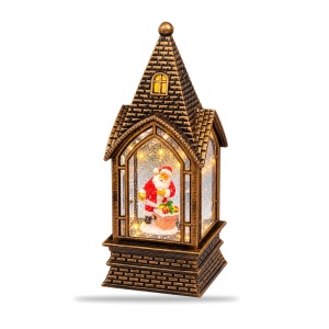 Decoratiune lumionasa de Crăciun cu lumini LED și muzica, model Moș Crăciun - Img 3