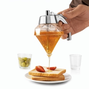 Dozator pentru miere cu sistem anti-picurare, recipient transparent pentru bucătărie - Img 2