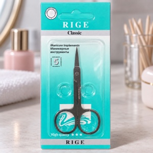 Forfecuță de manichiură RIGE Classic, din inox, cu vârf ascuțit - Img 5