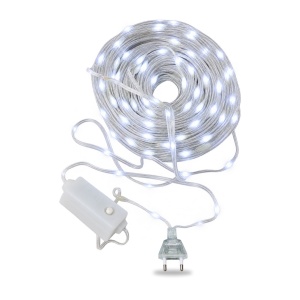 Instalație LED Tip liniar din sarma siliconata, 400 LED alb rece, 50 m - Img 5