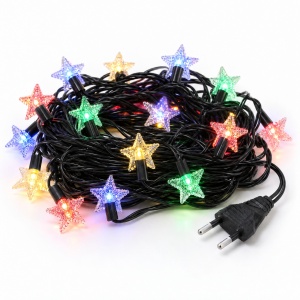 Instalatie luminoasa de Craciun cu LED-uri stea, 40 LED-uri, 6 m, multicolor - Img 3