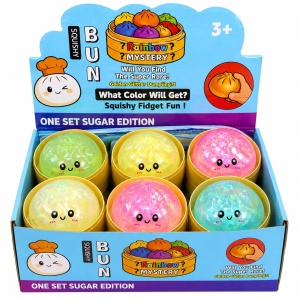 Jucărie Antistres Squishy Dumpling cu Gel și Efect Gheață, 8,5 cm, Model Aleatoriu - Img 3