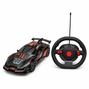Masina telecomandata cu volan si drift, model sport negru, Famous Car Express