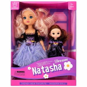 Păpușă Fashion Dream Natasha cu Mini Păpușă, Model Aleatoriu – Jucărie pentru Fetițe, 3+ Ani