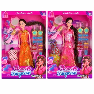 Păpușă Fashion Your Surprise Happy cu Accesorii și 2 Ținute, Model Aleatoriu – Jucărie pentru Fetițe - Img 2