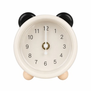 Pușculiță alba cu ceas, 12 cm, din plastic