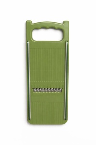 Răzătoare de bucătărie tip mandolină, plastic Verde, control ergonomic