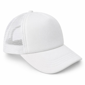 Sapca alba reglabila cu plasa, unisex, confortabila