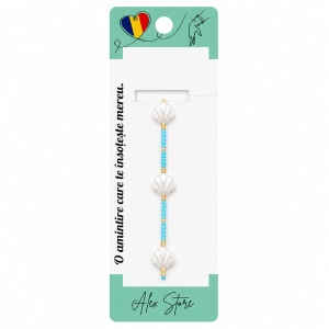 Set 12 Brățări Reglabile cu Pandantive Scoici Perlate – Brățări Elegante de Vară - Img 2