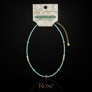 Set 12 Coliere Roxe, 40cm, Reglabile cu Margele Colorate si Elemente Decorative - Img 8