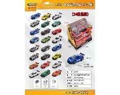 Set 48 masinute metalice die-cast 1:64 cu lumini si sunet, colectie racing