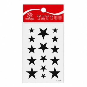 Tatuaj Temporar Semipermanent Stele Negre Minimaliste – 10 cm