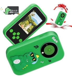 Telefon copii model dinozaur verde cu camera jocuri muzica si ecran color - Img 3