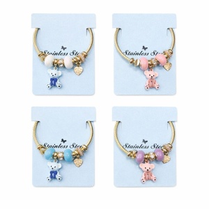 Bratara ROXE aurie cu ursulet charmuri elegante dama cadou stil modern