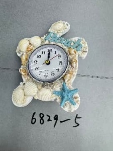 Ceas decorativ pentru copii, alb cu albastru, 20x20 cm