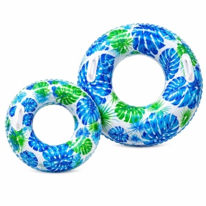Colac Gonflabil Albastru Tropical 90 cm – Colac de Înot pentru Piscină și Plajă
