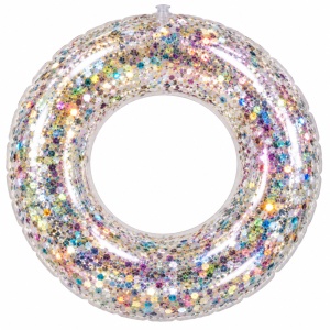 Colac Gonflabil cu Sclipici Multicolor pentru Copii, 60 cm - Img 2