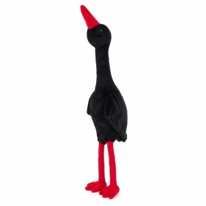 Gâscă de pluș neagră 110 cm – jucărie moale și decorativă - Img 2
