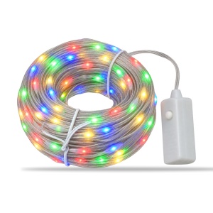 Instalație LED Tip liniar din sarma siliconata, 50 m, 400 LED multicolor - Img 6