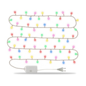 Instalatie LED Tip Liniara, 30 m, 240 LED Multicolor, fir alb, multiple jocuri de lumini - Img 2