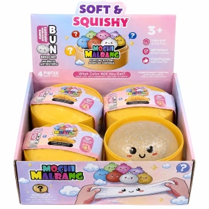 Jucărie Antistres Squishy Dumpling Gigant cu Gel și Sclipici, 15 cm, Super Elastică, Model Surpriză - Img 3