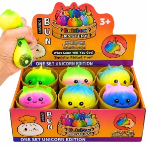 Jucărie Antistres Squishy Dumpling Unicorn cu Spumă, 8,5 cm, Model Aleatoriu - Img 4