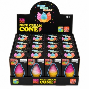 Jucarie antistres Squishy Ice Cream Cone 8cm, model inghetata colorata, culoare aleatorie