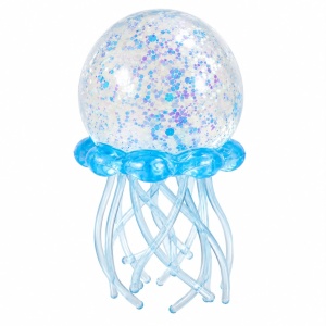 Jucărie Antistres Squishy Meduză cu Sclipici , 7 cm, Culoare Aleatorie, Moale și Elastică - Img 2