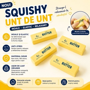 Jucărie Antistres Squishy Unt 13 cm, Slow Rising, Moale și Elastică - Img 2