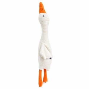 Jucărie de pluș gâscă albă 190 cm – pernă decorativă mare, moale și confortabilă - Img 3