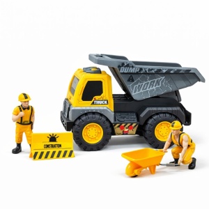 Masina constructii tip basculanta, 19 cm cu lumini si sunete - Img 2