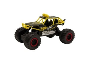 Masina Teren Off Road R C Galbena Ruistone , Telecomanda Spray Lumini 27Mhz Metal Car Copii 3+