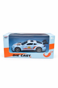 Mașinuță de metal albastră cu uși care se deschid, model 1210-14F, 14 cm - Img 2