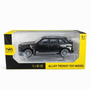 Masinuta SUV metalica neagra scara 1:36, model realist, 15 cm - Img 2