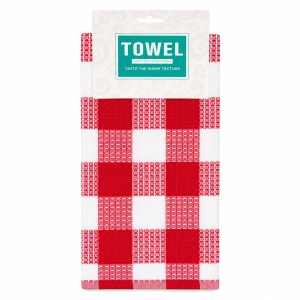 Prosop de Bucătărie din Bumbac 40x60 cm – Prosop în Carouri Mari, Absorbant