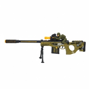 Pusca de jucărie cu sunete și lumini, plastic, Vibrating Spray Gun Z 13