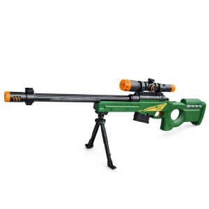 Pusca luneta de jucarie cu trepied, efecte lumini si sunete, model sniper copii - Img 2