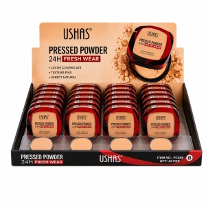 Set 24 Pudre Compacte USHAS Pressed Powder 24H Fresh Wear – Efect Matifiant și Acoperire Naturală