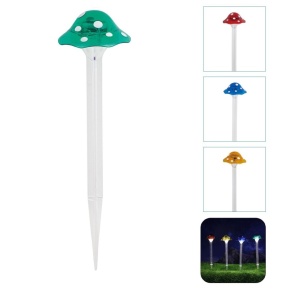 Set 3 Lampi Solare Gradina Tip Ciuperca cu LED, Decor Exterior, Panou Solar