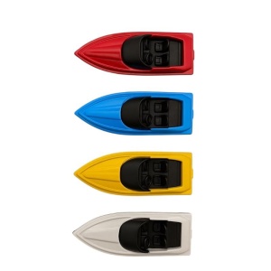 Set 4 Mini Barci Viteza Plastic Pull-Back , Jucarie Copii Piscina Baie Diverse Culori