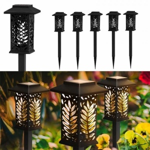 Set 6 Lampi Solare Gradina LED Lumina Calda cu Tarus, Iluminat Exterior Decorativ - Img 4