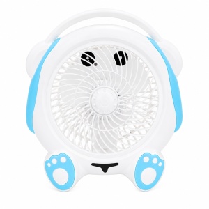 Ventilator Portabil 30 cm Alb cu Albastru – Design Drăguț, Silențios, 25W - Img 2
