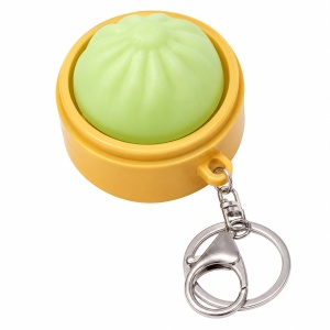 Breloc Dumpling Pop It cu Lumini LED – Jucărie Antistres Tip Squishy, Breloc pentru Ghiozdan - Img 3