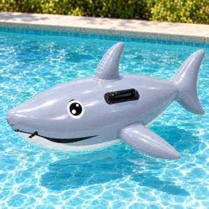 Colac Gonflabil Rechin 134 cm – cu Mânere, pentru Piscină și Plajă - Img 5