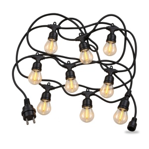 Ghirlandă exterior interconectabilă, 10 m, 10 becuri LED de 10 cm, lumină caldă - Img 8