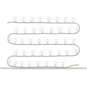 Instalație LED tip liniară, 240 LED-uri, 30 m, alb rece, fir alb - Img 2
