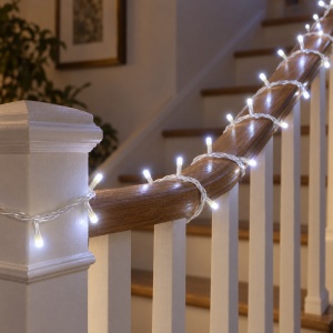 Instalație LED tip liniară, 240 LED-uri, 30 m, alb rece, fir alb - Img 8