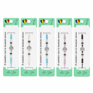 Set 12 Brățări cu Pandantiv Copacul Vieții, Reglabile, Multicolore, Stil Elegant