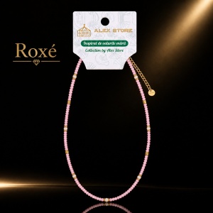 Set 12 Coliere Roxe, 40cm, Reglabile cu Margele Stralucitoare Multicolore Culoare Aleatorie - Img 8